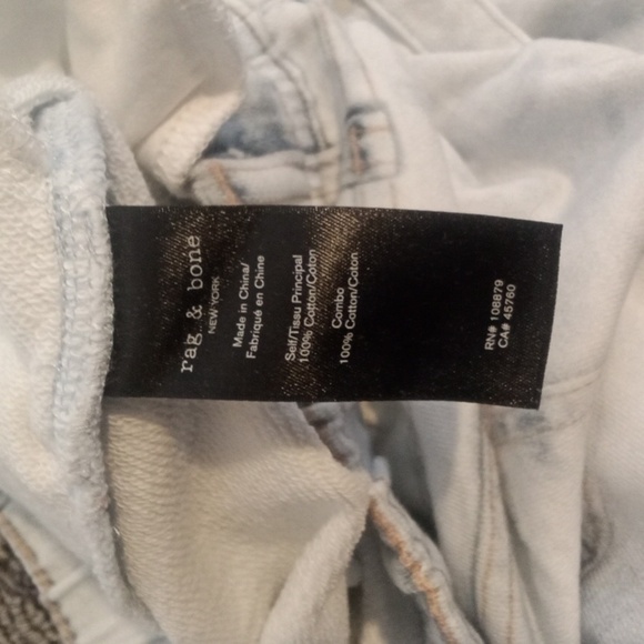 Rag & Bone Miramar Trompe Light Wash Jogger Pant Womens Size Xs/TP - Picture 6 of 12